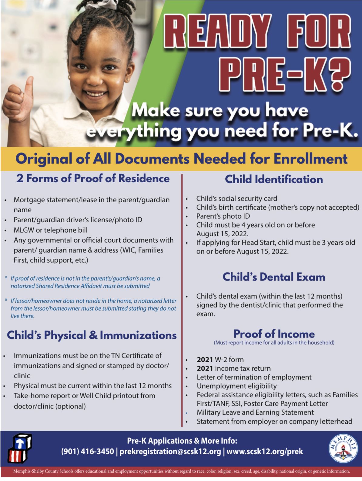 Pre K Requirements In Maryland Pdf