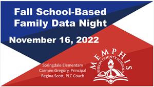 Fall School-Based Family Data Night