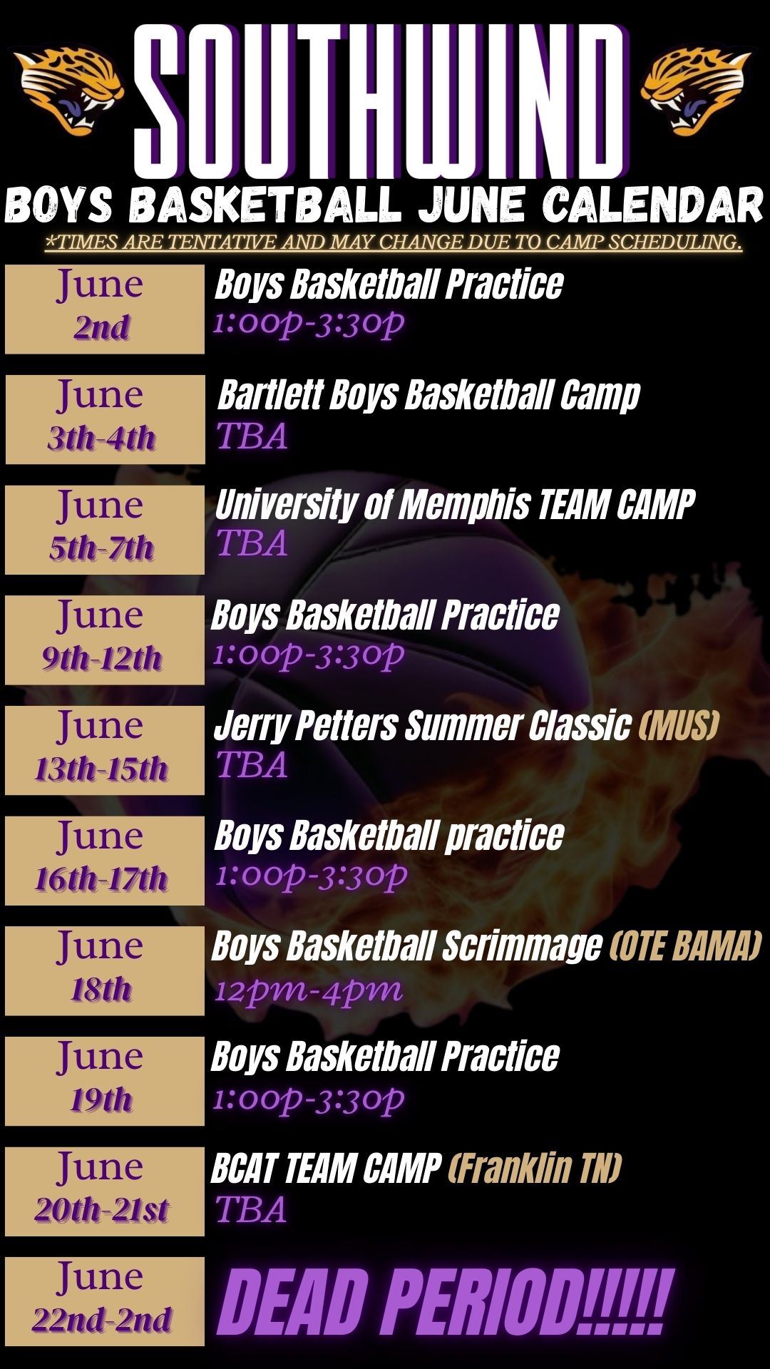 Boys BBall Summer Practice