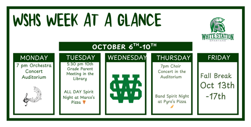 week at a glance