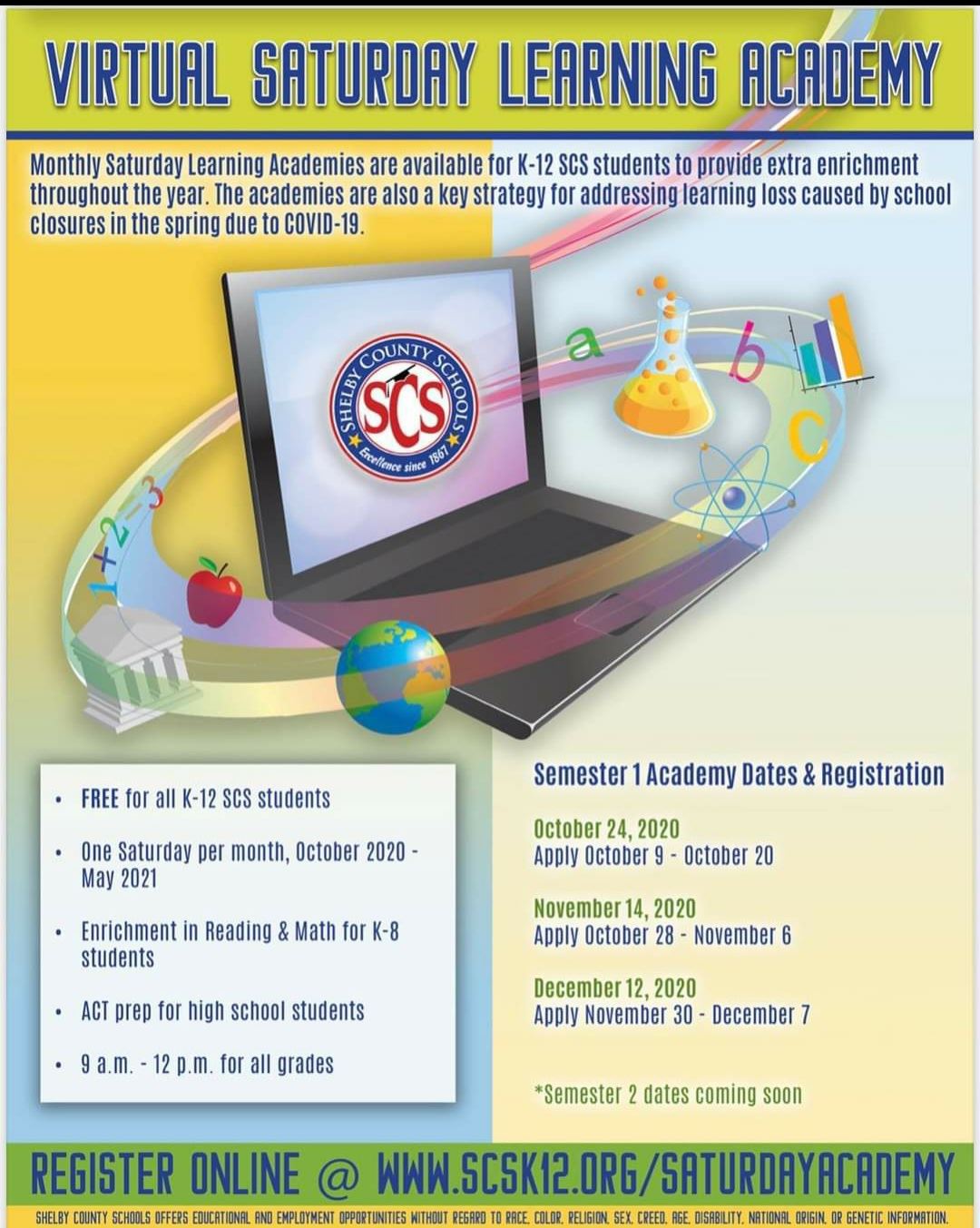 Virtual Saturday Learning Academy Virtual Saturday Learning Academy