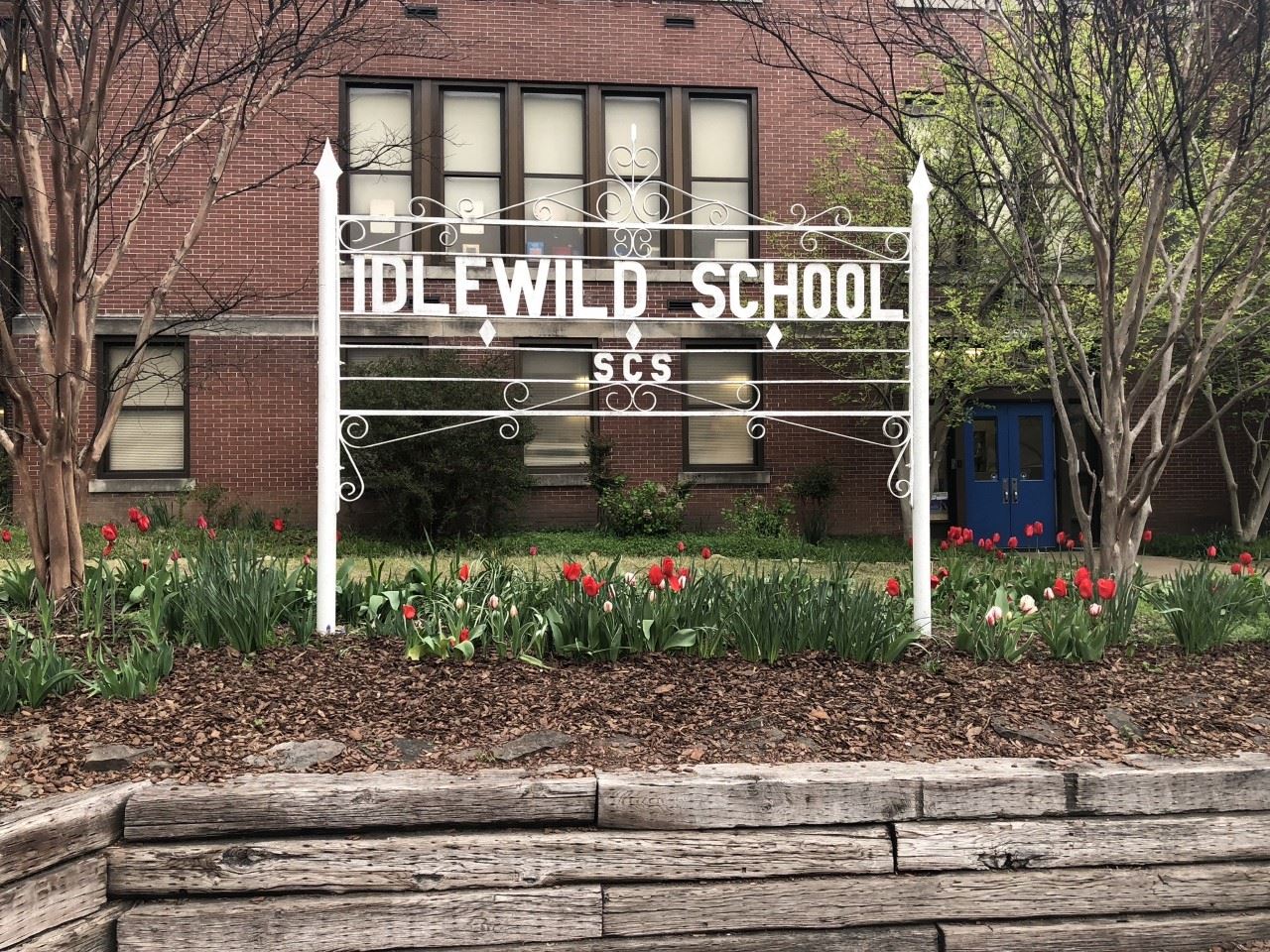 school sign